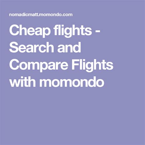 momendo|Cheap Flights: Compare Flights & Flight Tickets 